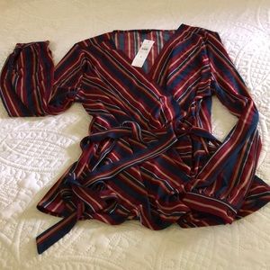 Brand new striped Ann Taylor blouse